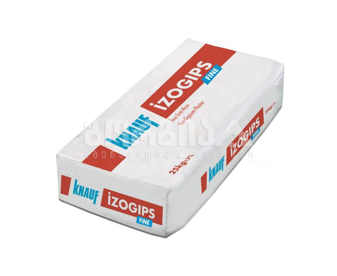 Knauf Izogips თაბაშირის ბათქაში 25კგ — ფითხი და ბათქაში